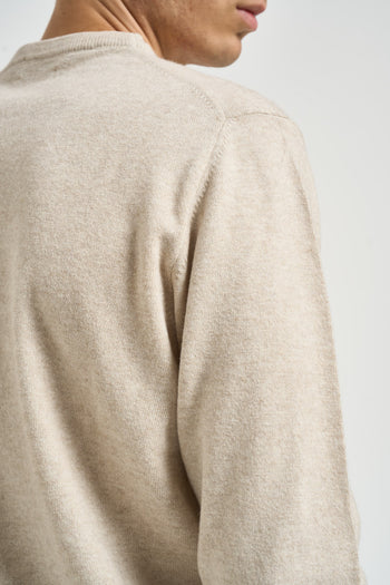 Maglia uomo girocollo beige - 5