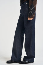Jeans donna Lais Rinse a palazzo in denim blu LAIS RINSE ROY ROGER'S 