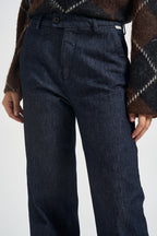 Jeans donna Lais Rinse a palazzo in denim blu LAIS RINSE ROY ROGER'S 