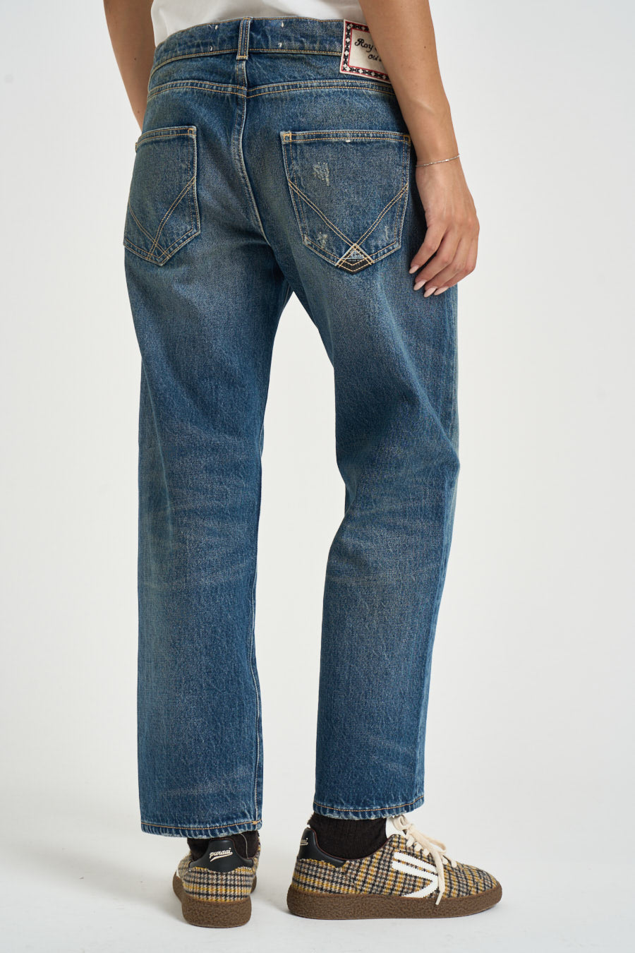 Jeans donna straight fit blu vintage NEWOSCAR DIRTYGRACE ROY ROGER'S 
