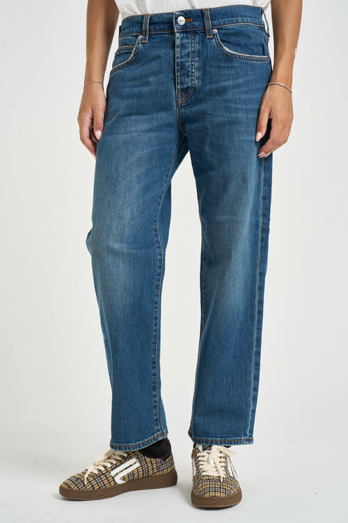 Jeans donna straight fit blu - 1