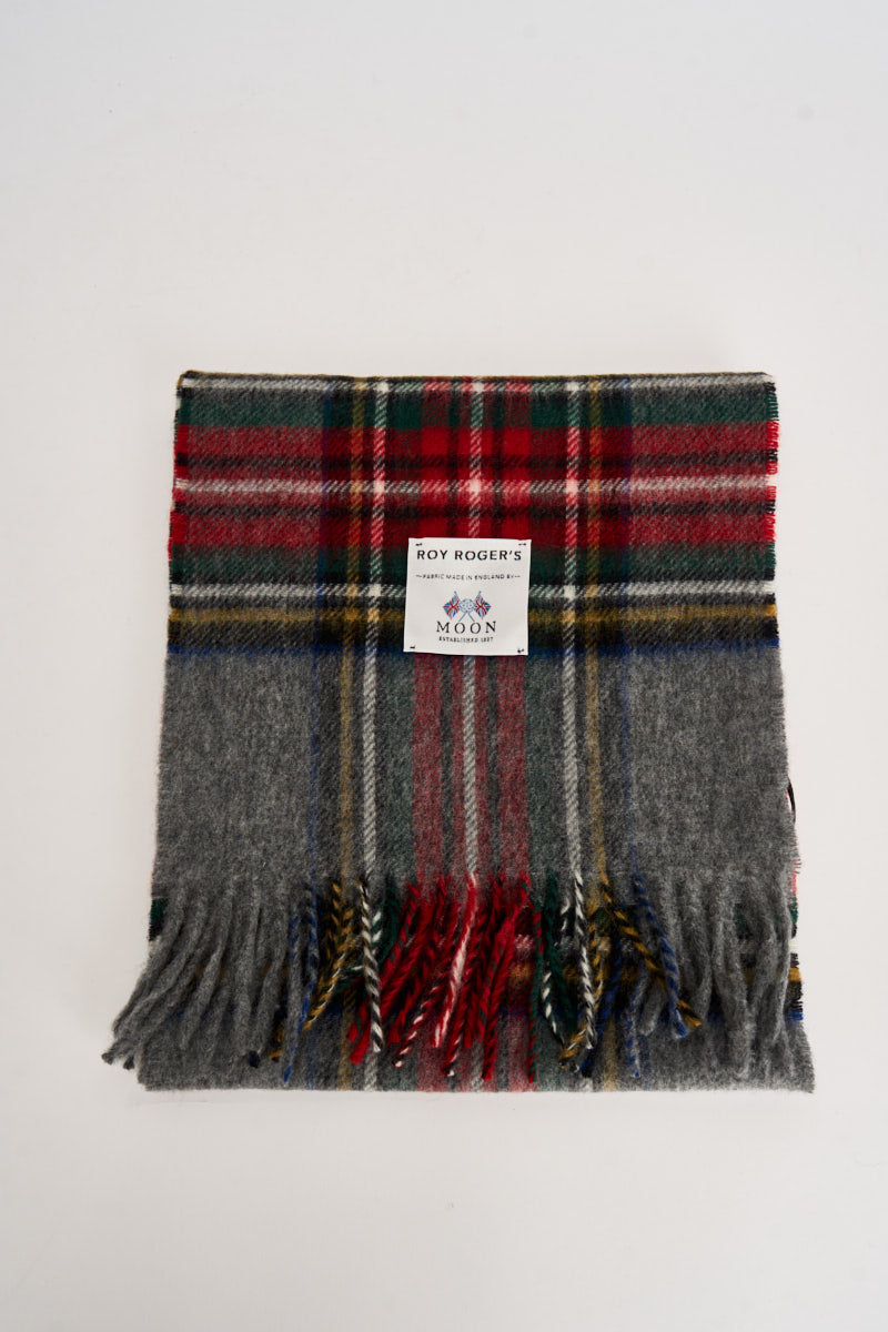Sciarpa uomo tartan grigio antracite SCARF GREYRED ROY ROGER'S 