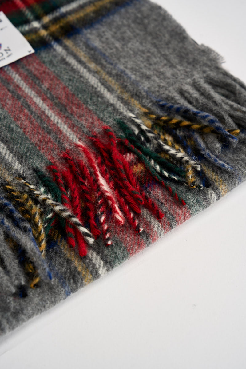 Sciarpa uomo tartan grigio antracite SCARF GREYRED ROY ROGER'S 