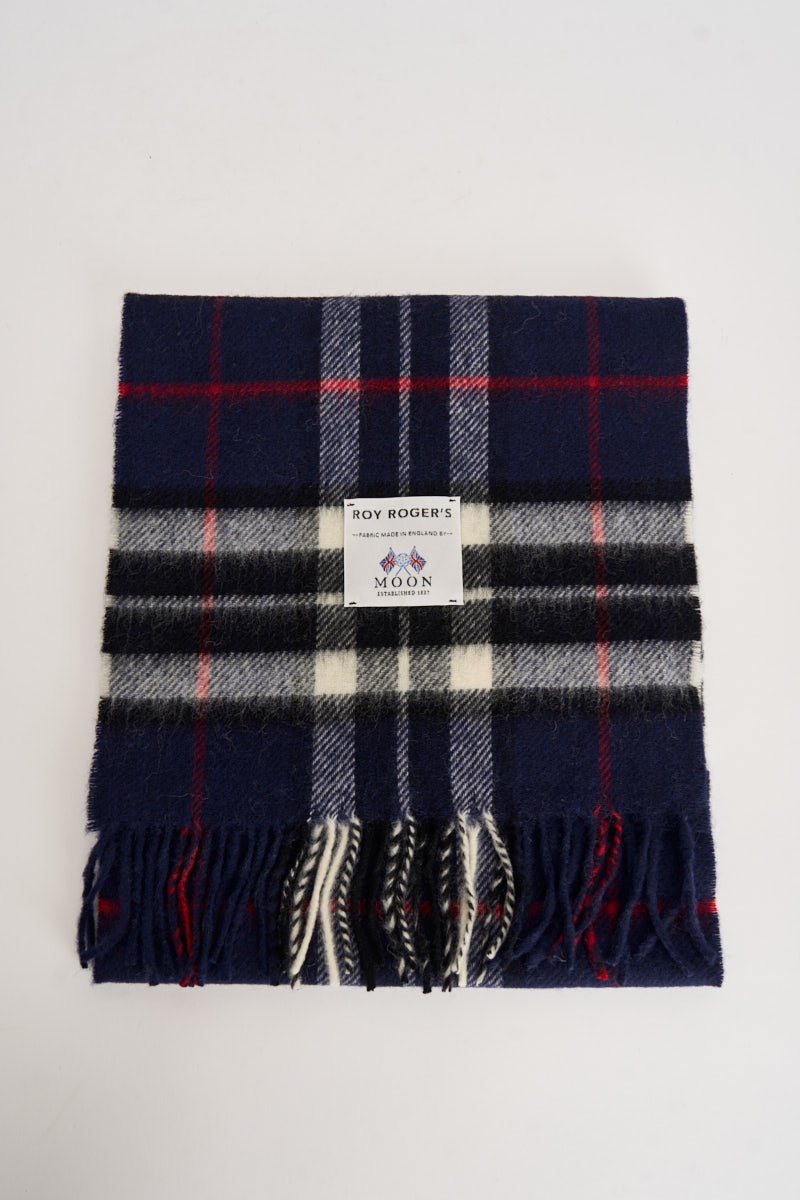 Sciarpa uomo tartan blu navy SCARF NAVYWHITE ROY ROGER'S 