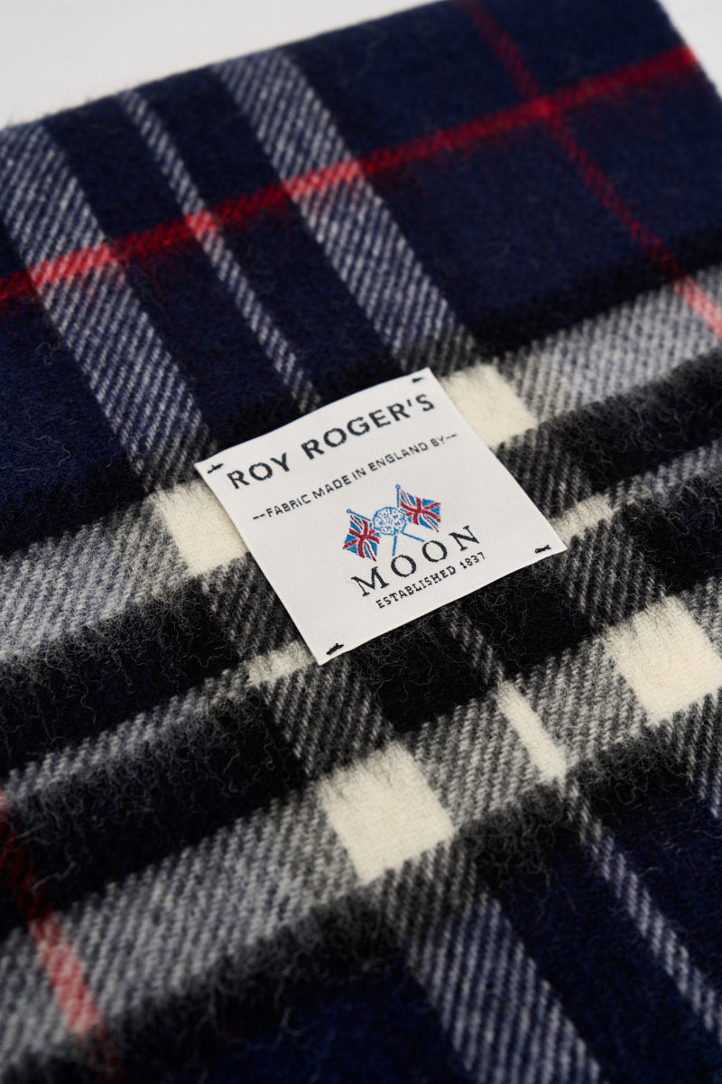 Sciarpa uomo tartan blu navy SCARF NAVYWHITE ROY ROGER'S 