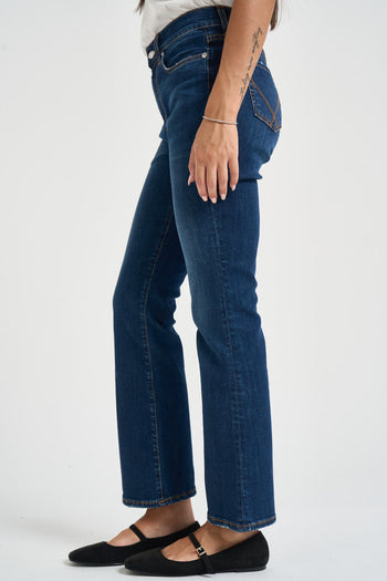 Jeans donna Zandra in denim blu scuro - 3
