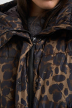 Piumino donna corto animalier D32845W 21983 SAVE THE DUCK 