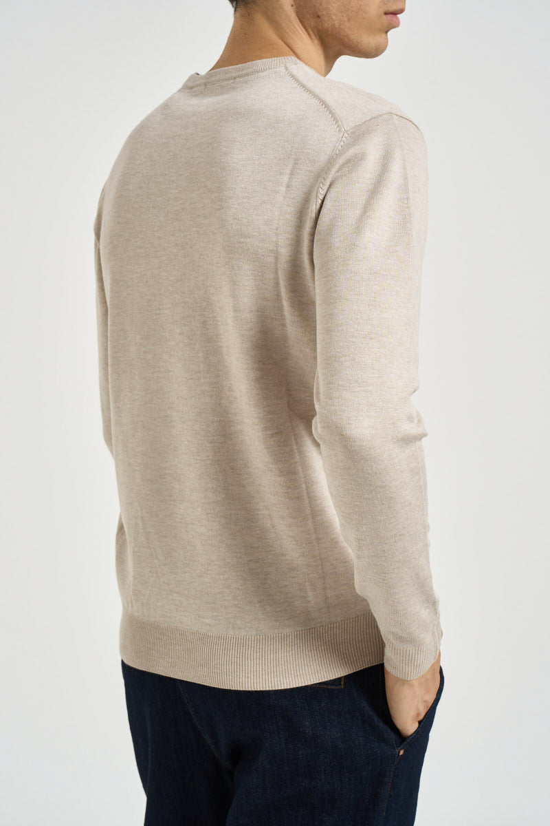 Maglia uomo girocollo beige MI3330 BEIGE SEINSE 