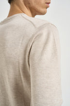 Maglia uomo girocollo beige MI3330 BEIGE SEINSE 