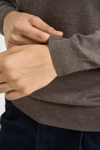 Maglia uomo girocollo tortora MI3330 FANGO SEINSE 