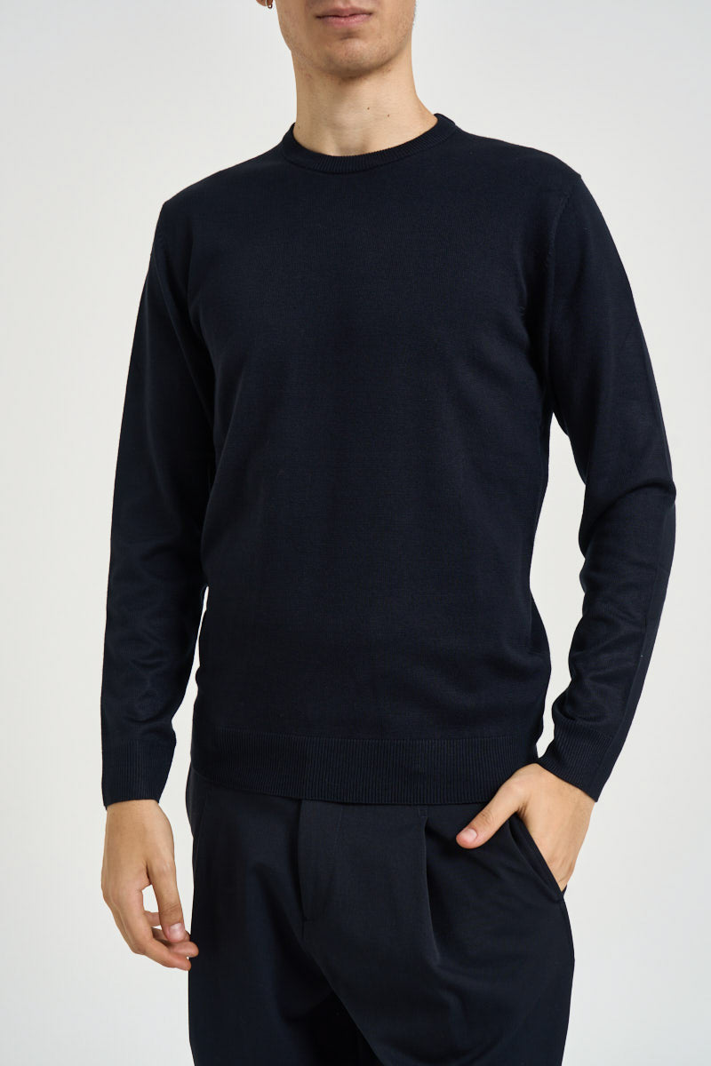 Maglia uomo girocollo blu navy MI3330 NAVY SEINSE 