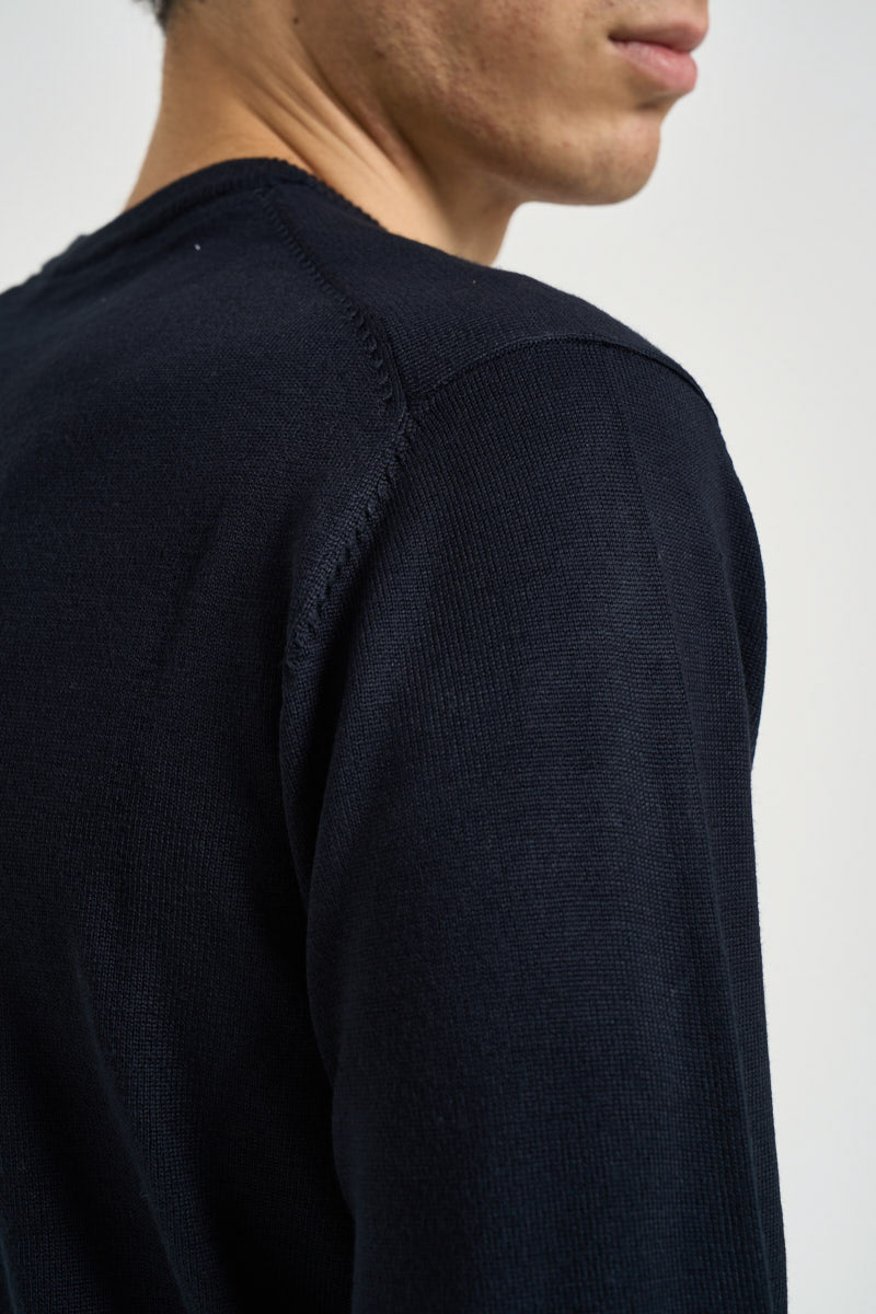 Maglia uomo girocollo blu navy MI3330 NAVY SEINSE 
