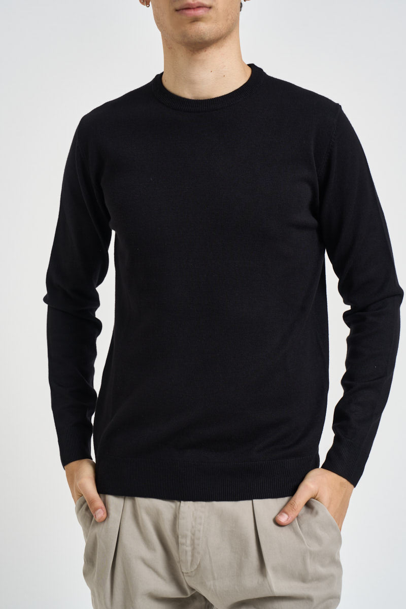 Maglia uomo girocollo nera MI3330 NERO SEINSE 