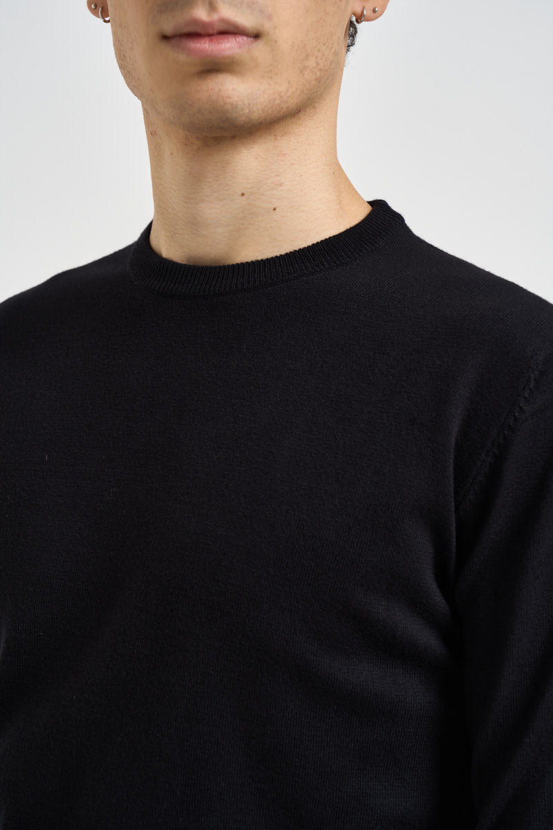 Maglia uomo girocollo nera MI3330 NERO SEINSE 