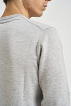 Maglia uomo girocollo grigio mélange MI3330 PERLA SEINSE 