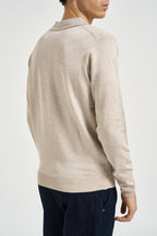 Polo uomo a maniche lunghe beige MI3331 BEIGE SEINSE 