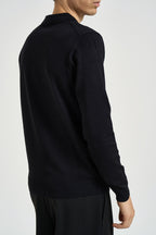 Polo uomo a maniche lunghe nera MI3331 NERO SEINSE 