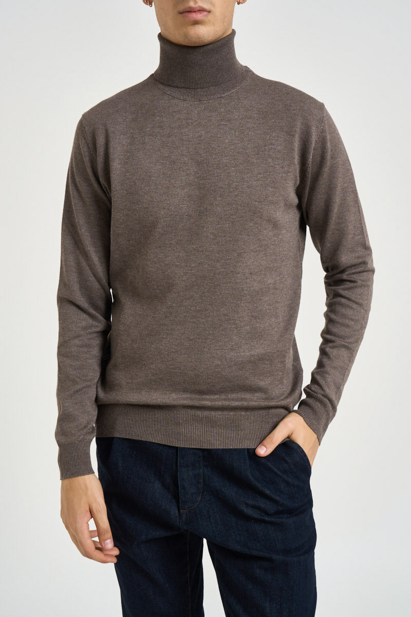 Maglia uomo dolcevita fango MI3332 FANGO SEINSE 