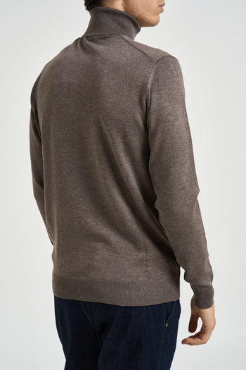 Maglia uomo dolcevita fango - 3