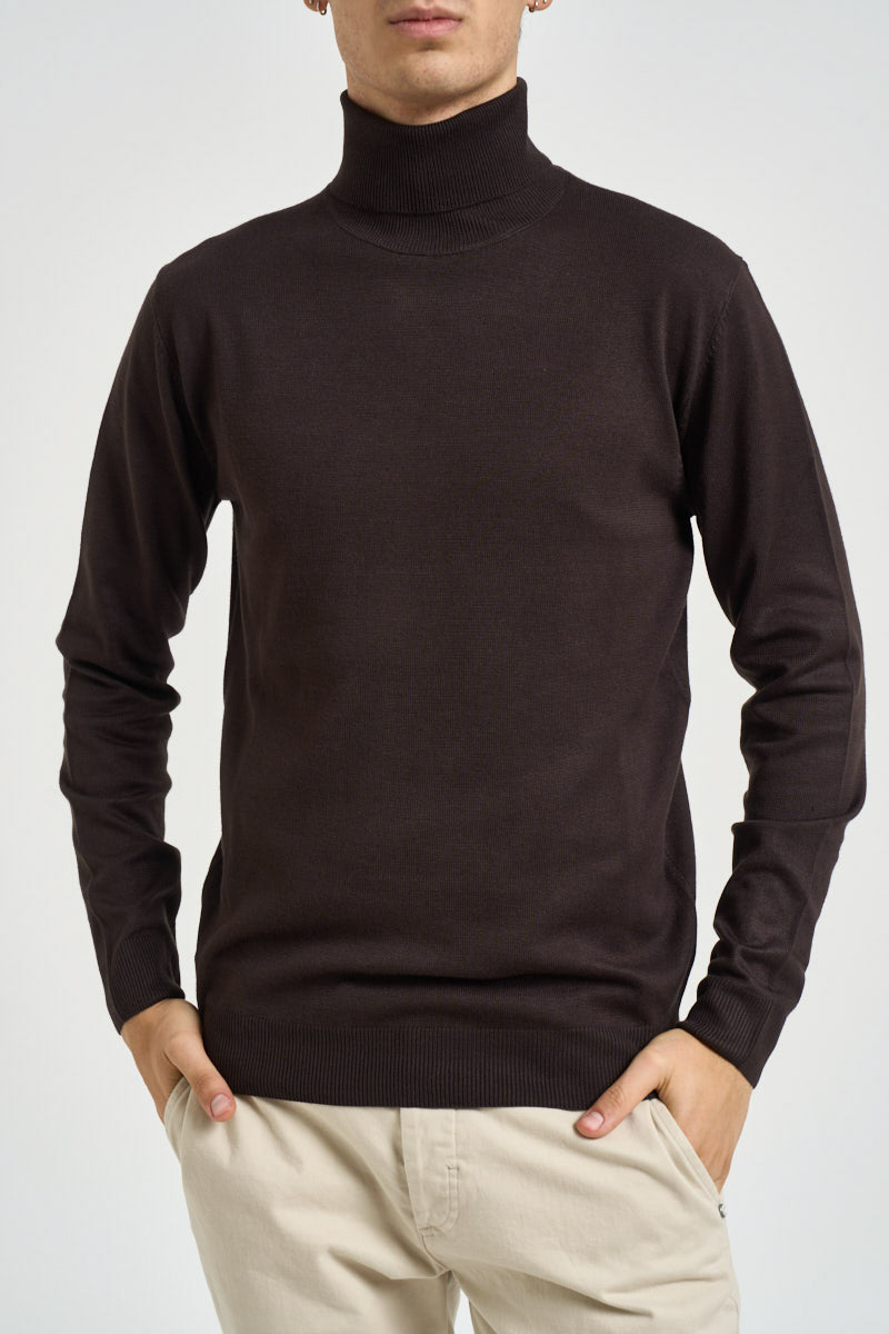 Maglia uomo dolcevita marrone MI3332 MORO SEINSE 