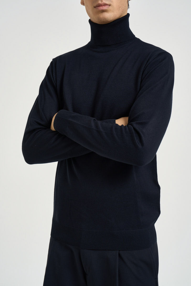 Maglia uomo dolcevita blu navy MI3332 NAVY SEINSE 