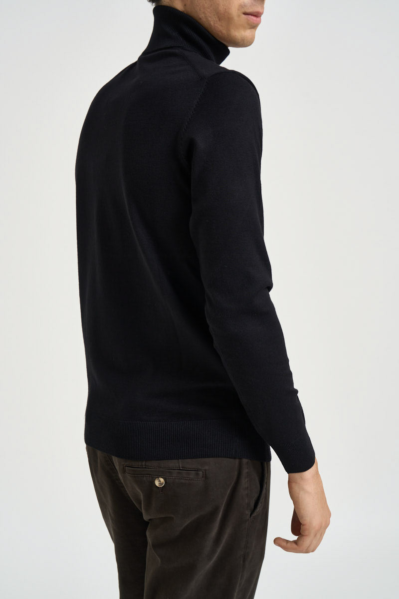 Maglia uomo dolcevita nera MI3332 NERO SEINSE 