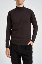 Maglia uomo dolcevita marrone MI3333 MORO SEINSE 