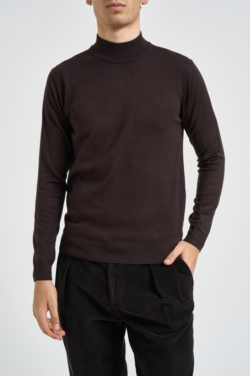 Maglia uomo dolcevita marrone MI3333 MORO SEINSE 
