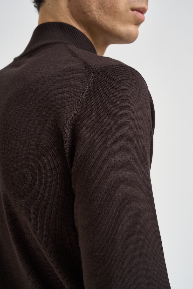 Maglia uomo dolcevita marrone MI3333 MORO SEINSE 
