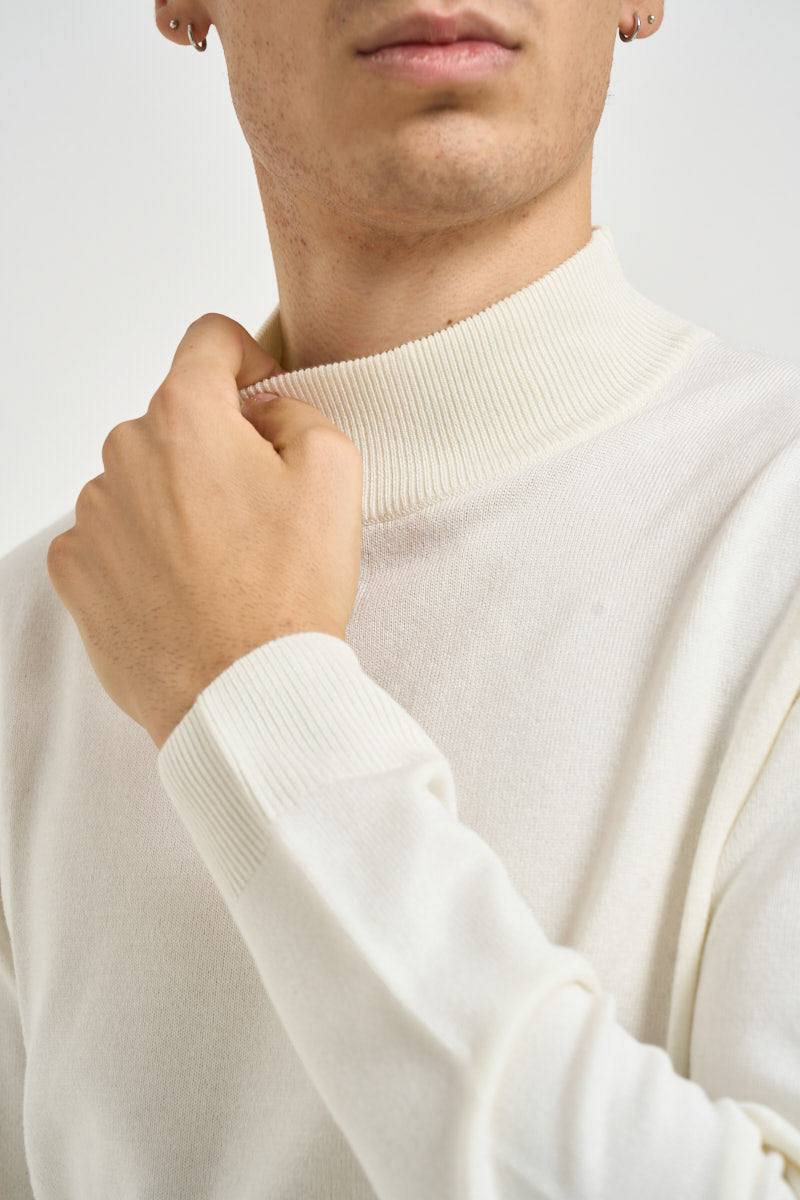 Maglia uomo dolcevita panna MI3333 OFF WHITE SEINSE 