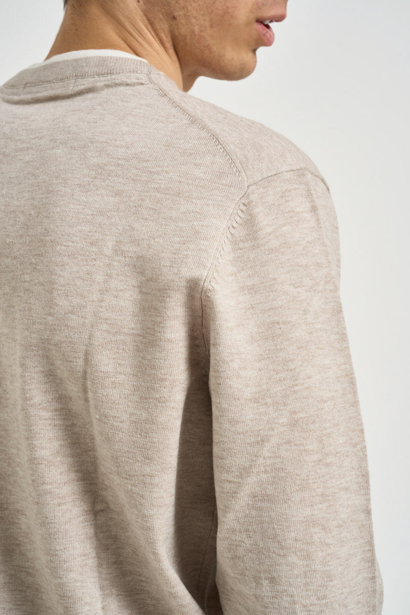 Maglia uomo girocollo beige MI3358 BEIGE SEINSE 