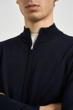Cardigan uomo full zip blu MI3370 BLU SEINSE 