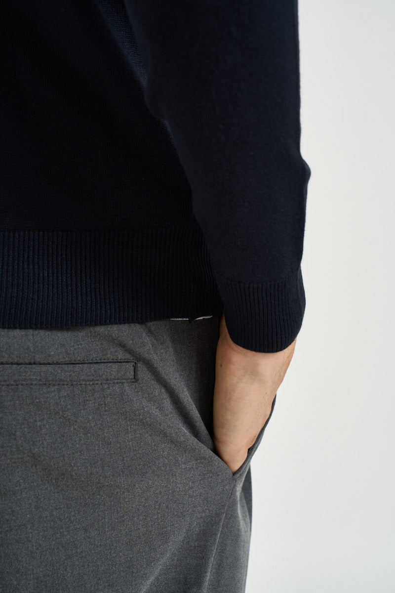 Cardigan uomo full zip blu MI3370 BLU SEINSE 