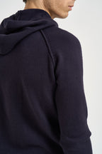 Maglia uomo con cappuccio blu navy MI3376 NAVY SEINSE 