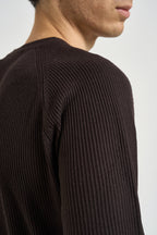 Maglia uomo girocollo con maniche raglan moro MI3386 MORO SEINSE 