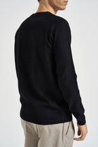 Maglia uomo girocollo con maniche raglan nera MI3386 NERO SEINSE 
