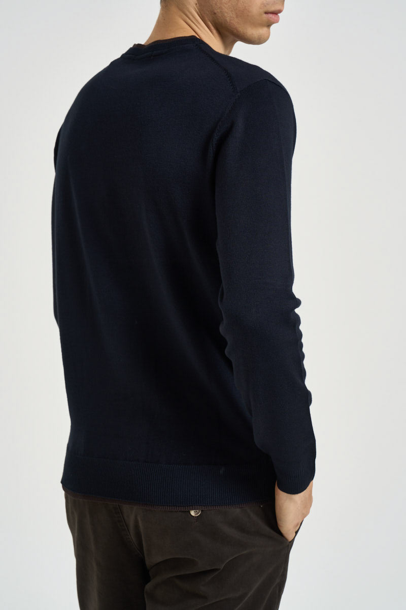 Maglia uomo girocollo blu MI3401 BLU SEINSE 
