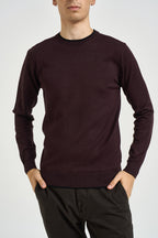 Maglia uomo girocollo bordeaux MI3401 MELANZANA SEINSE 
