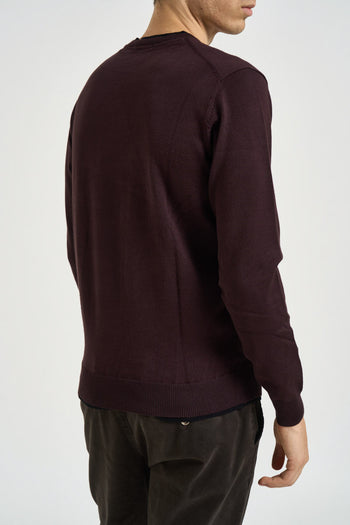 Maglia uomo girocollo bordeaux - 4