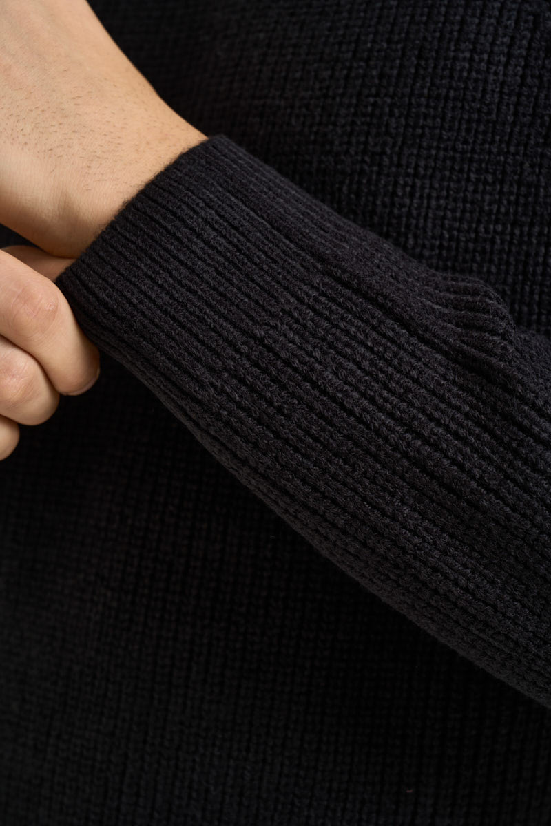 Maglione uomo girocollo nero MI3427 NERO SEINSE 