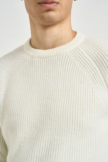 Maglione uomo girocollo panna - 3