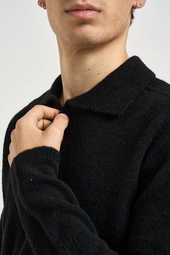 Maglia uomo polo nera - 3
