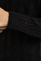 Maglia uomo traforata nera MI3475 NERO SEINSE 