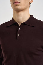 Maglia polo uomo in lana melanzana MI3509 MELANZANA SEINSE 