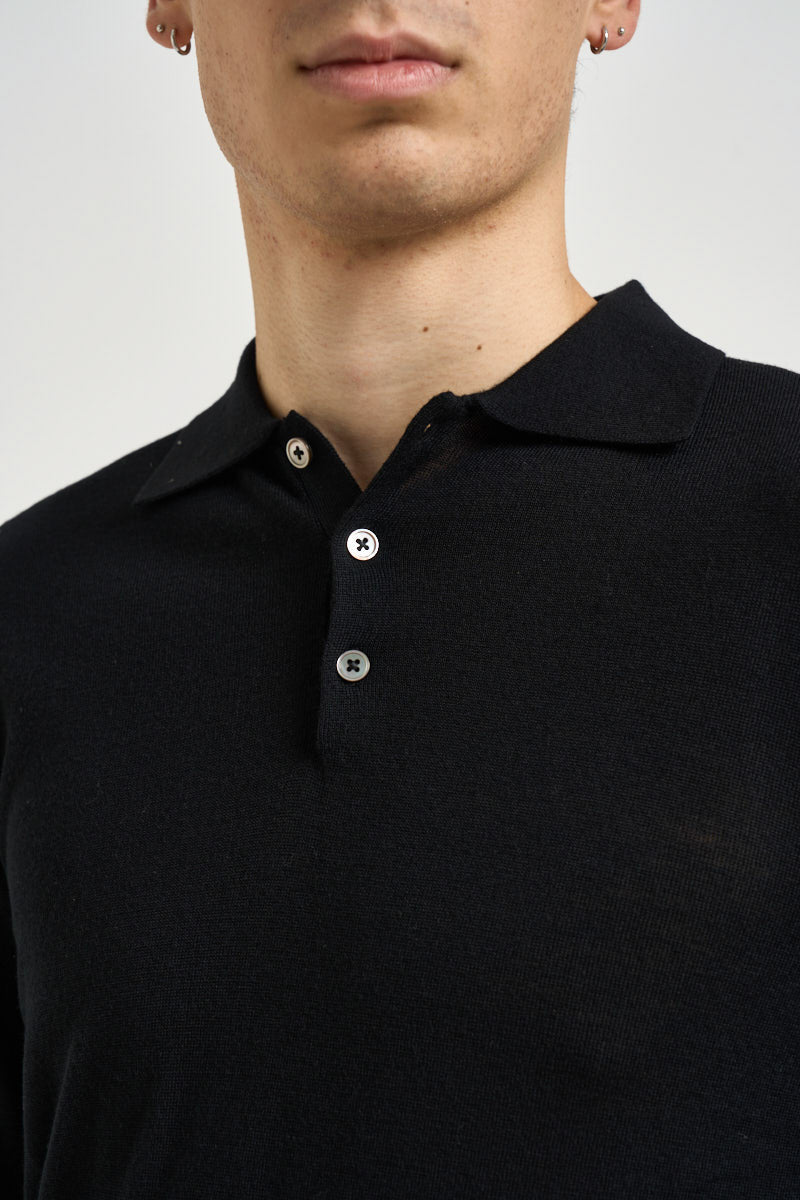 Maglia polo uomo nera MI3509 NERO SEINSE 
