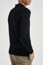 Maglia polo uomo nera MI3509 NERO SEINSE 