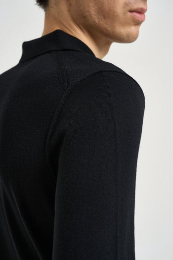 Maglia polo uomo nera - 5