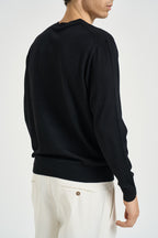 Maglia uomo girocollo in lana nera MI3510 NERO SEINSE 