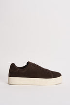 Sneakers donna in suede marrone 16101189 DELICIOSO SELECTED 