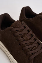 Sneakers donna in suede marrone 16101189 DELICIOSO SELECTED 